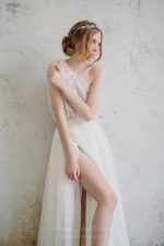 Two piece wedding dress from top and wrap skirt - Image 8
