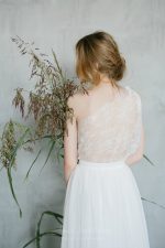 Two piece wedding dress from top and wrap skirt - Image 9