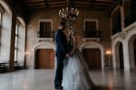 Grey Off the shoulder Wedding Dress by Anna Skoblikova
