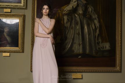 VERBENA – SIMPLE WEDDING DRESS IS DECORATED BY AUTHOR’S EMBROIDERY - Anna Skoblikova