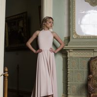 Yunona - An unusual design idea applied in a skirt makes a simple dress spectacular and feminine - Anna Skoblikova - High low wedding dress - Simple wedding dress