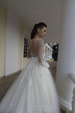 Angelina - This stunning wedding dress features the unique Haute Couture hand embroidery - Image 4