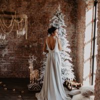 Sylvie - This shimmering chic jersey wedding dress is so shiny and luxurious \\ Anna Skoblikova