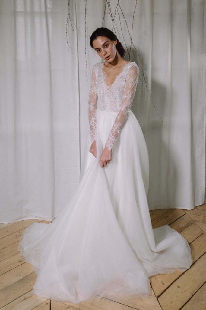 Embroidered wedding dress - Anna Skoblikova