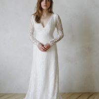 Hippie Wedding Dress in Boho Style - Leoni by Anna Skoblikova