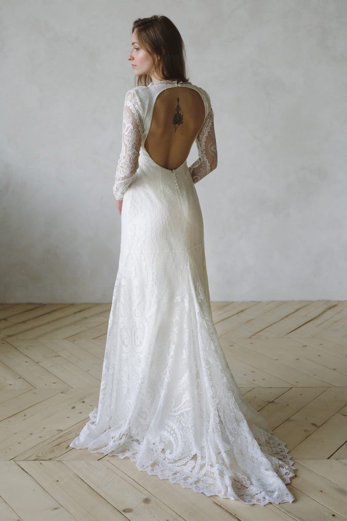 Hippie Wedding Dress in Boho Style - Leoni by Anna Skoblikova