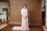 Two piece retro wedding dress in non traditional wedding style by Anna Skoblikova