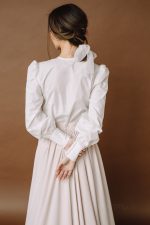 Two piece retro wedding dress in non traditional wedding style by Anna Skoblikova