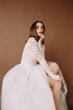 Long sleeve lace bodysuit \ Anna Skoblikova \ Wedding Dress