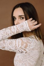 Long sleeve lace bodysuit \ Anna Skoblikova \ Wedding Dress