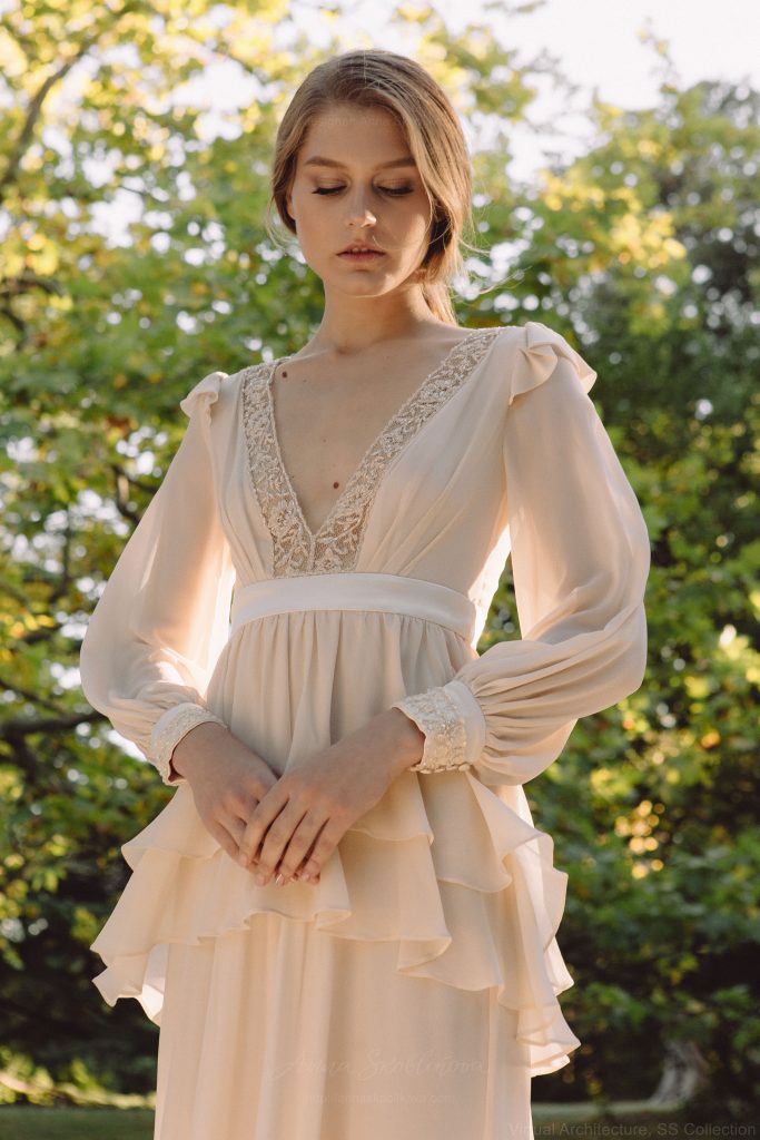 Backyard wedding dress in silk - Bojhena | Photo 2 | Anna Skoblikova | 0166