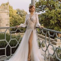 Beaded wedding dress with illusion effect - Rosa Landora | Photo 2 | Anna Skoblikova | 0165