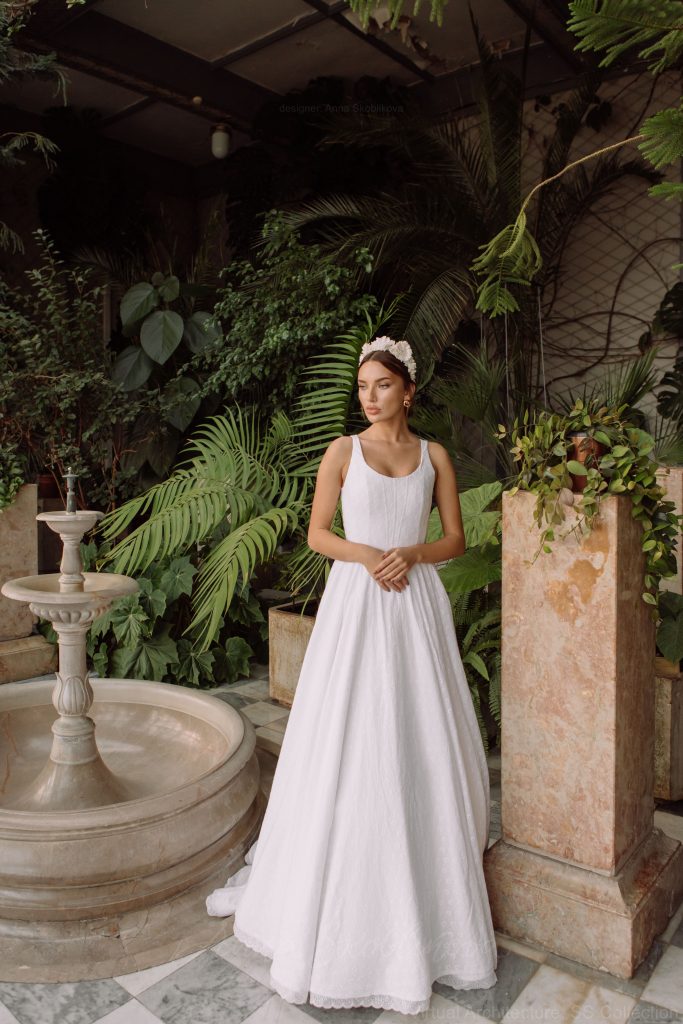 Minimalist wedding dress - Jeneva / Anna Skoblikova / 0177 / Photo 4