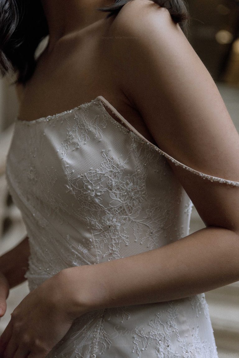Square neck wedding dress \ Anna Skoblikova \ 0232 | Photo 3