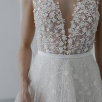 Floral embroidered wedding dress   Anna Skoblikova  0219 | Photo 3