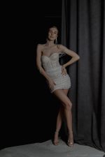 Sparkly short bridal gown \ Anna Skoblikova \ 0199 | Photo 2